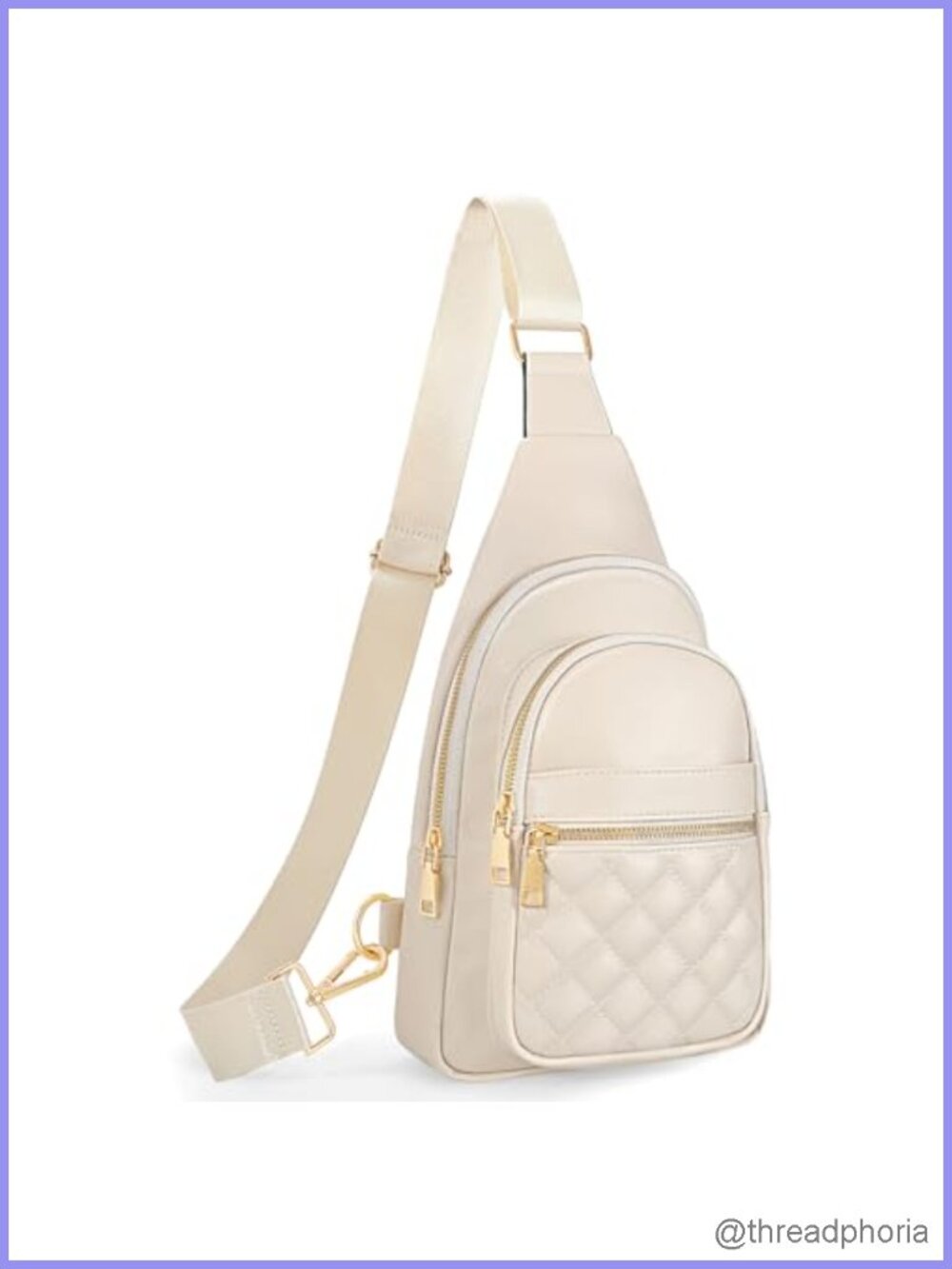 Women's Leather Sling Bag Crossbody Chest Pack Faux Leather Travel